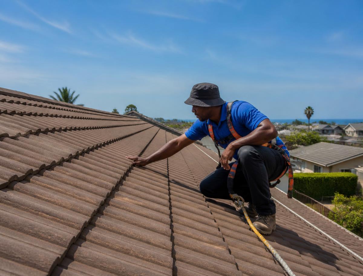 Roofing & Waterproofing professional at work in a South African property